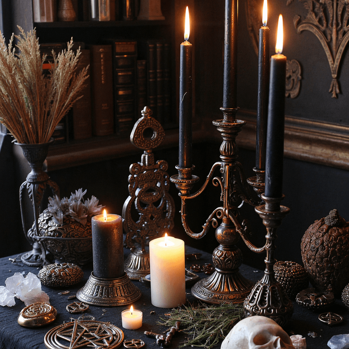 Velas góticas y portavelas - Decoración de brujería y suministros para  rituales, image size:1176x1176