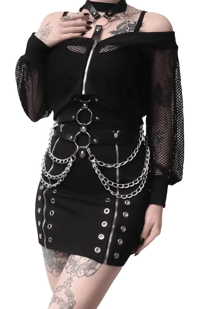 Gothic Sexy Body Harness - PU Leather for Women Gothic Sexy Body Harness - PU Leather for Women