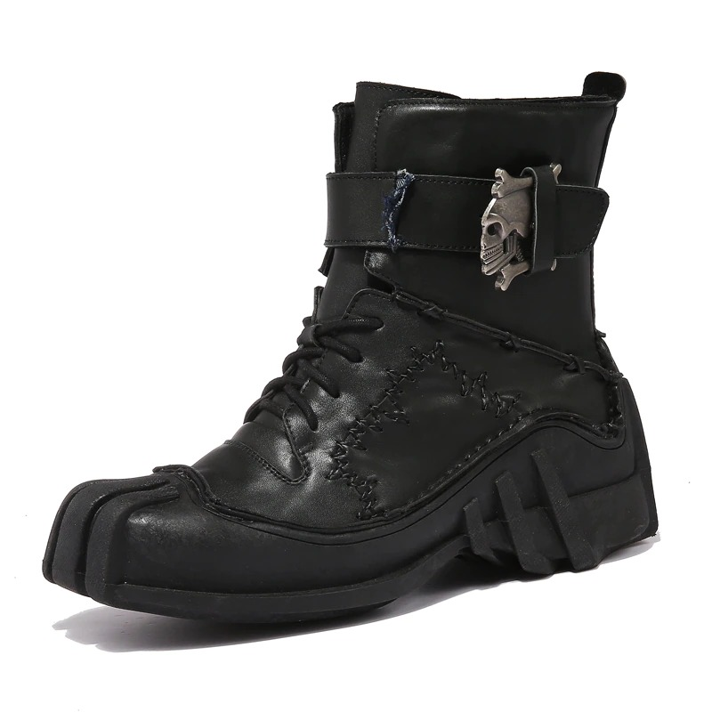 Mens fashion biker boots on sale