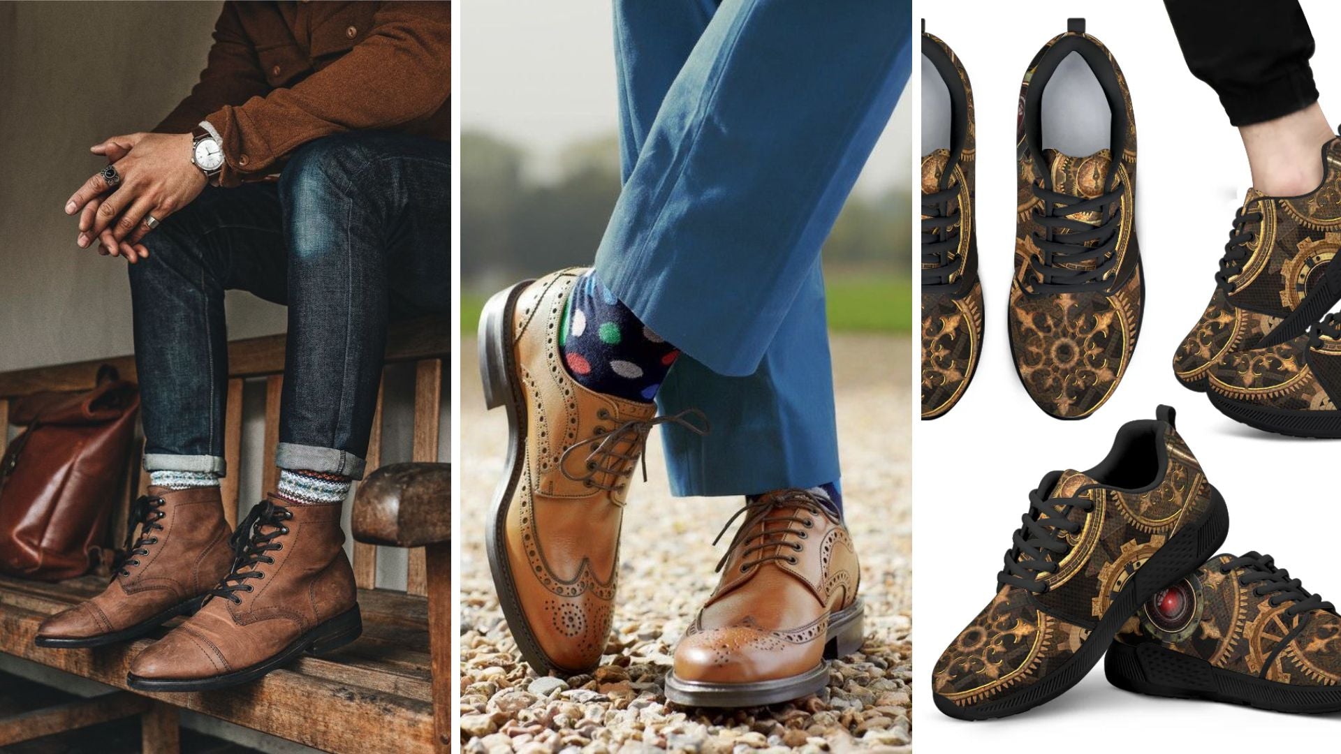 Men’s Steampunk Summer Style: Three Must-Have Shoes