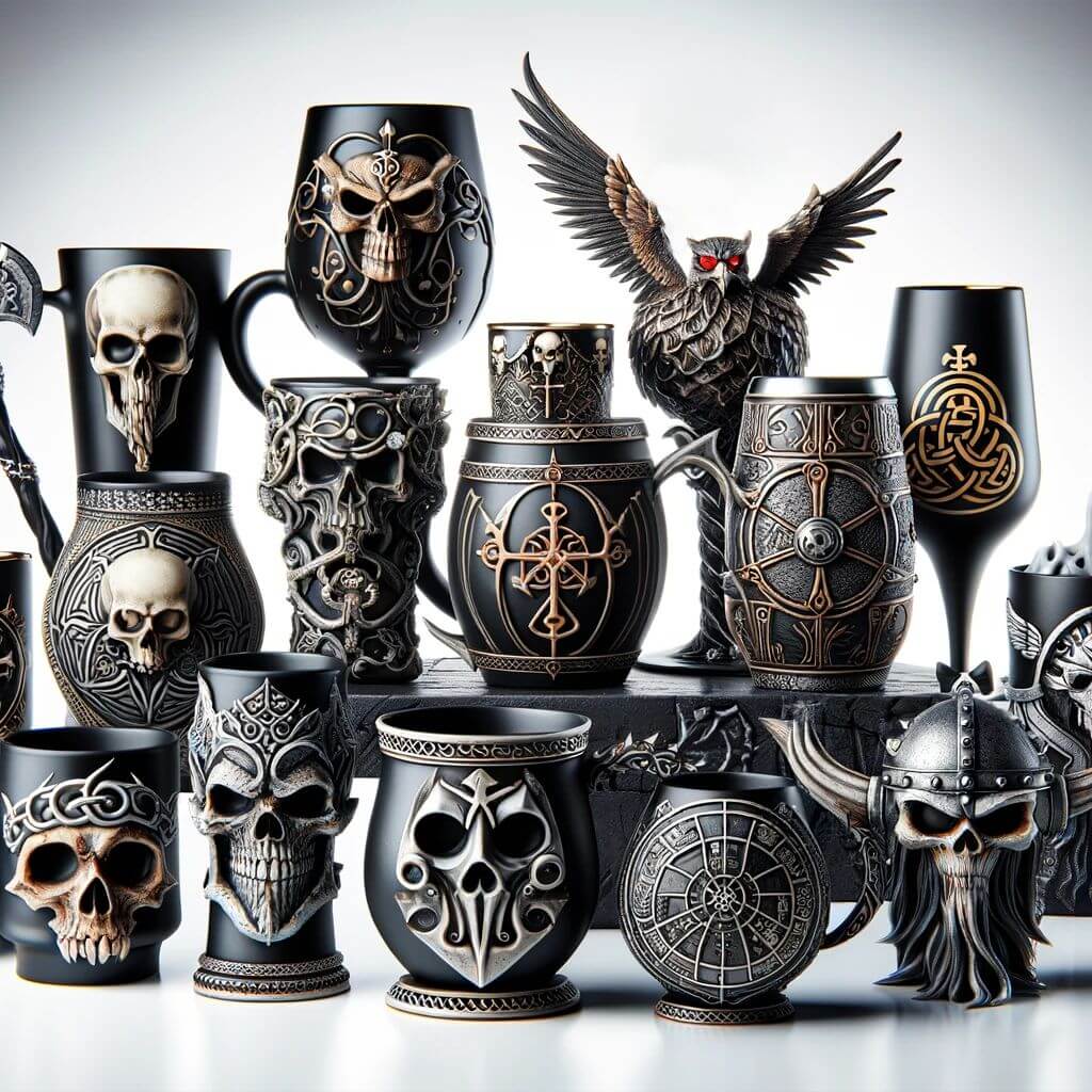 Rebel Gothic Mugs, Viking Steins & Rockin' Drinkware