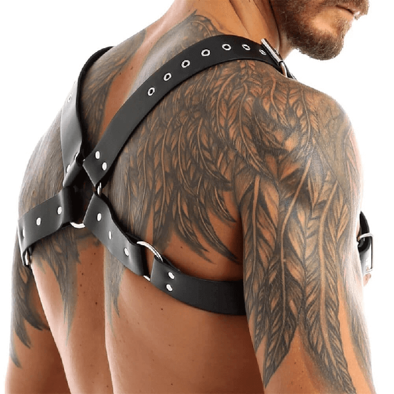 Men's Body Harness / Mens Chest Leather & Chain Harnesses