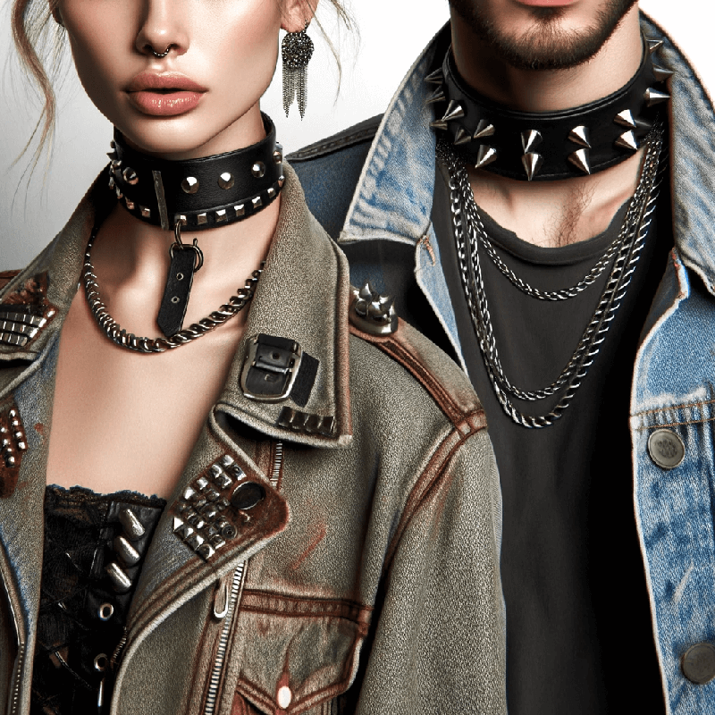 Rock Style Neckwear - Edgy Accessories for Men and Women