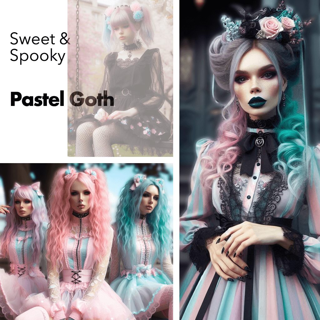 Sweet & Spooky Pastel Goth Fashion Clothes & Accessories