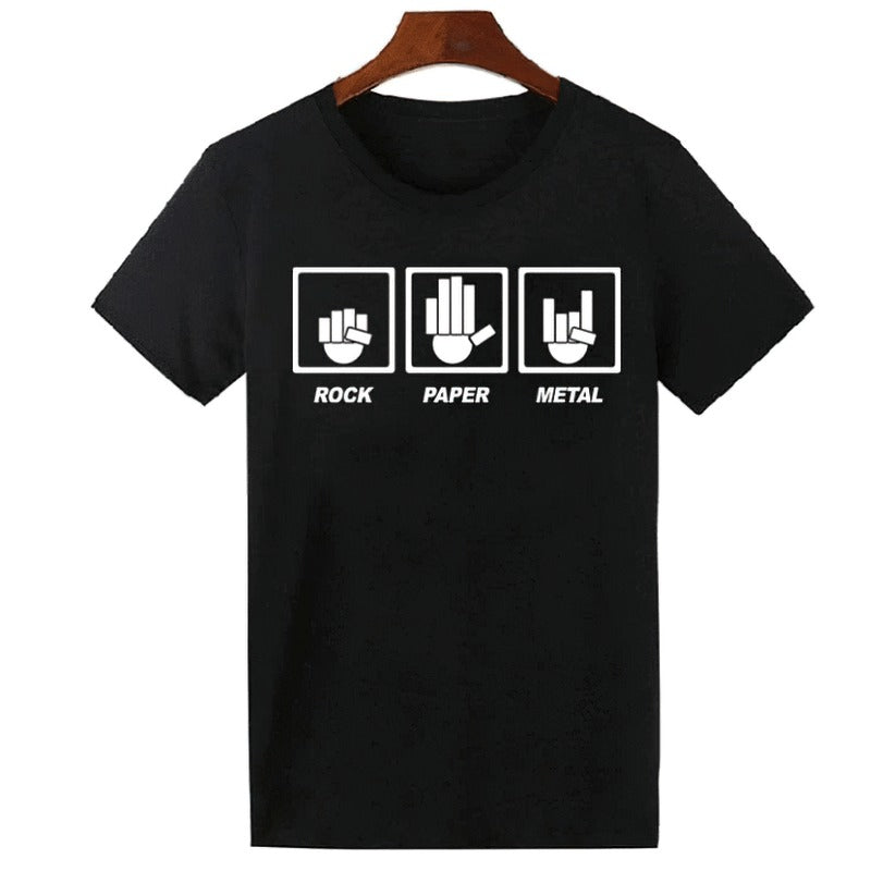 Cool Graphic T-shirt for Men and Women / Unisex Tees with Print in Rock Style