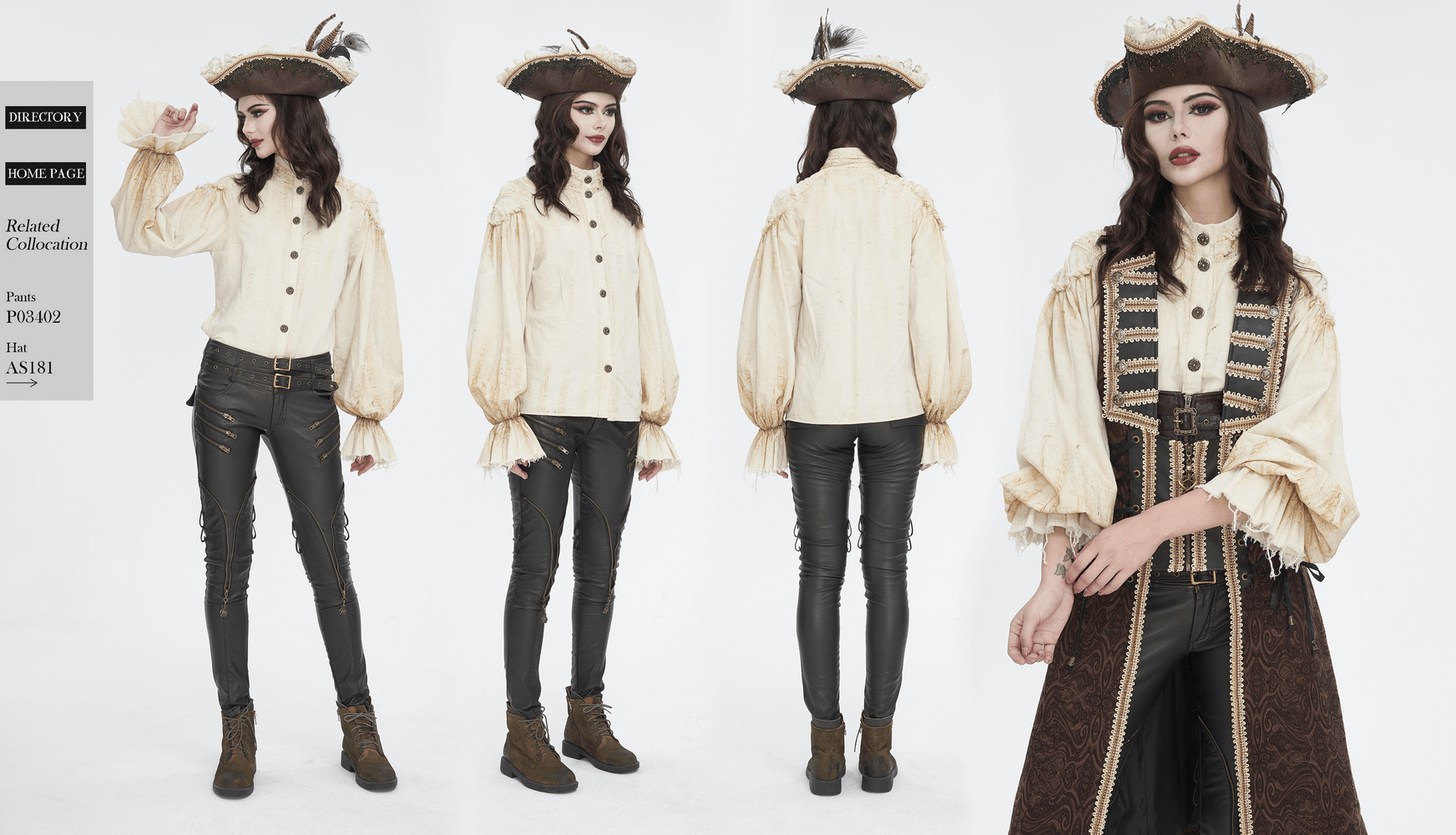 Elegant women’s antique ruffle sleeves shirt with buttons, perfect for vintage fashion lovers.