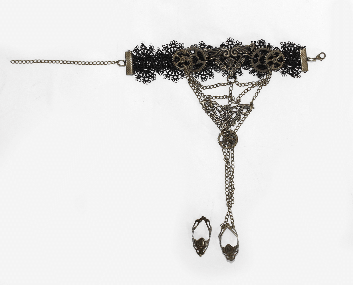 Women's Gold Color Vintage Steampunk Chain Bracelet