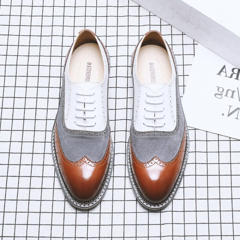 Aesthetic Men's Dress Shoes / Vintage Elegant Shoes / PU Leather Dress Shoes For Men - HARD'N'HEAVY