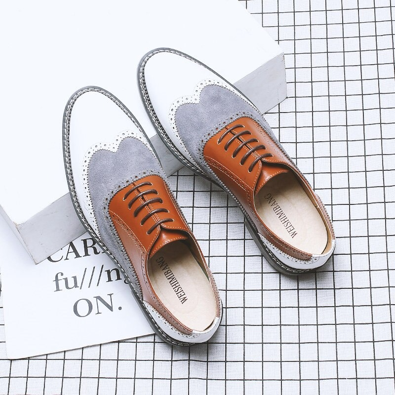 Aesthetic Men's Dress Shoes / Vintage Elegant Shoes / PU Leather Dress Shoes For Men - HARD'N'HEAVY