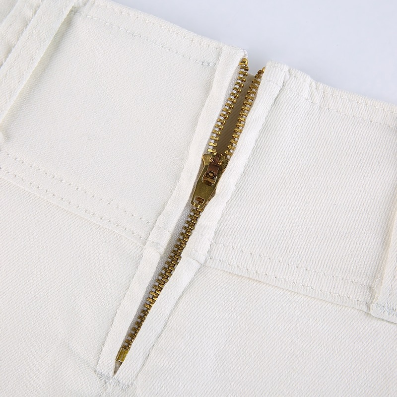 Aesthetic Women's High Waist Mini Skirt / Gothic Summer Casual Skirts - HARD'N'HEAVY