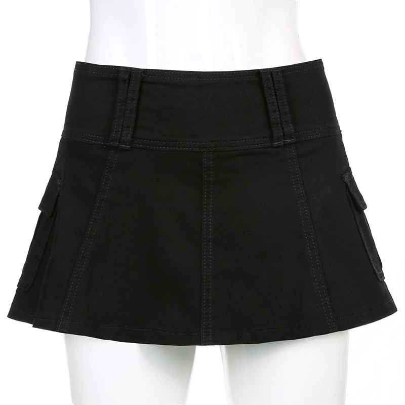 Aesthetic Women's High Waist Mini Skirt / Gothic Summer Casual Skirts - HARD'N'HEAVY