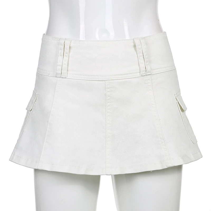 Aesthetic Women's High Waist Mini Skirt / Gothic Summer Casual Skirts - HARD'N'HEAVY