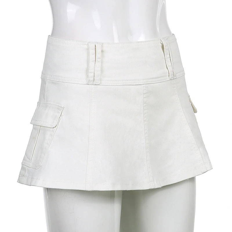 Aesthetic Women's High Waist Mini Skirt / Gothic Summer Casual Skirts - HARD'N'HEAVY