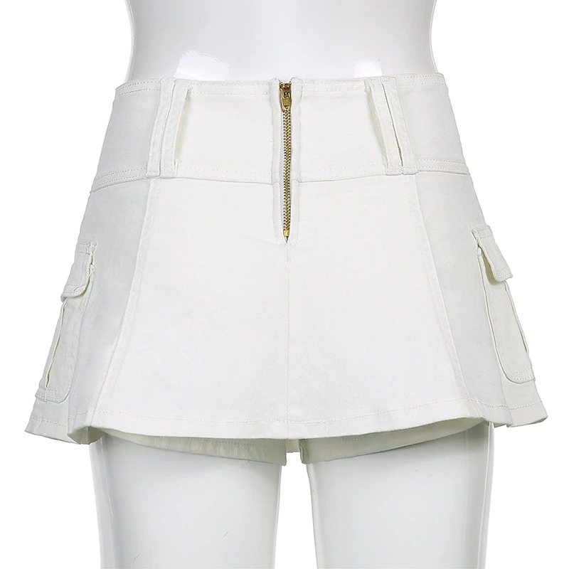 Aesthetic Women's High Waist Mini Skirt / Gothic Summer Casual Skirts - HARD'N'HEAVY