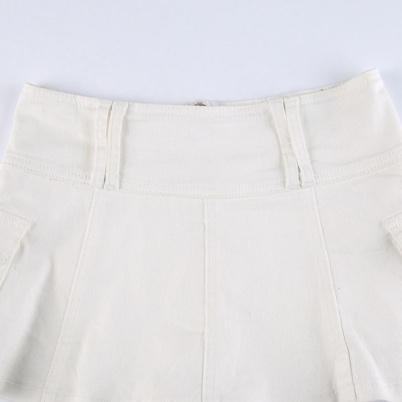 Aesthetic Women's High Waist Mini Skirt / Gothic Summer Casual Skirts - HARD'N'HEAVY