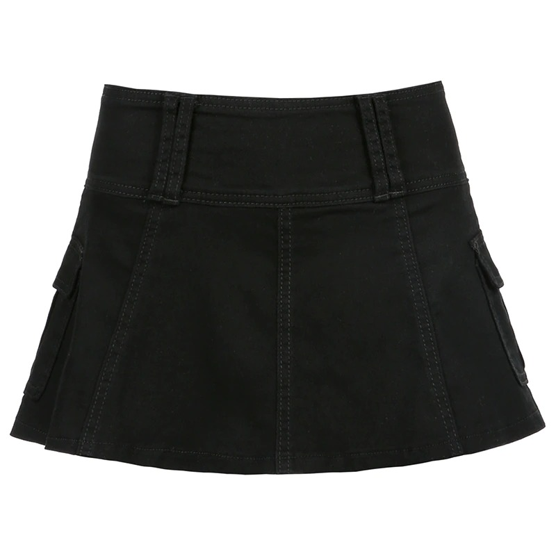 Aesthetic Women's High Waist Mini Skirt / Gothic Summer Casual Skirts - HARD'N'HEAVY