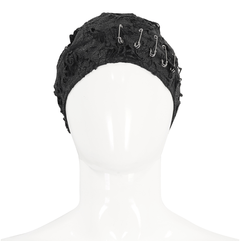 Alternative Distressed Bandana-Hat for Men with Pins - HARD'N'HEAVY