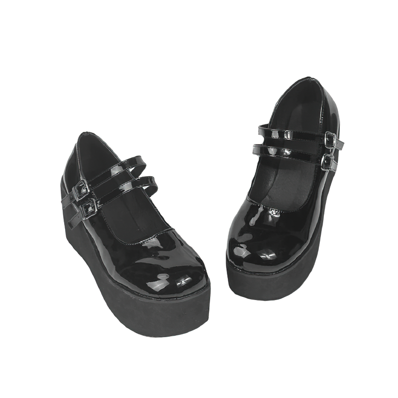 Alternative Fashion Women Shoes / Casual Gothic Footwear Of Platform - HARD'N'HEAVY