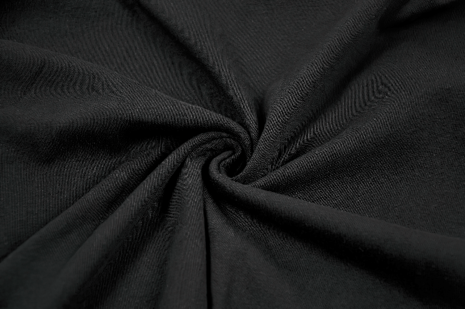 Alternative Halter Mini Dress with Cross Strap Neckline black fabric detail showcasing softness and texture.