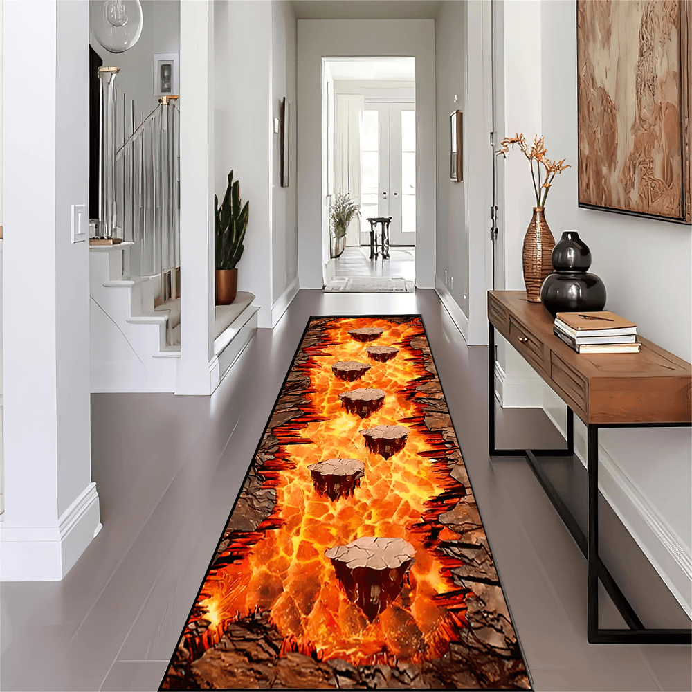 Alternative Non-Slip Graphic Rug for Dark Home Decor