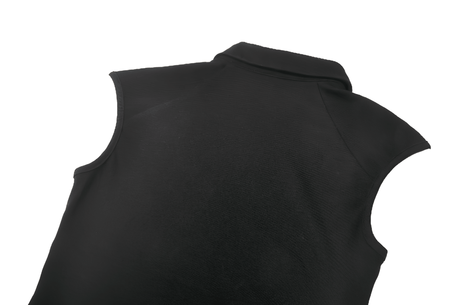Alternative Sleeveless Collared Top With Side Lace-Up Detail