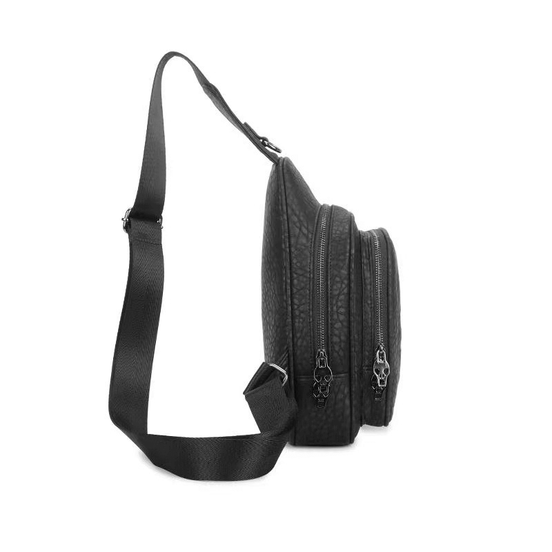 Trend Chest Bag with Pattern of Skull Head / Gothic One Shoulder Bag - HARD'N'HEAVY