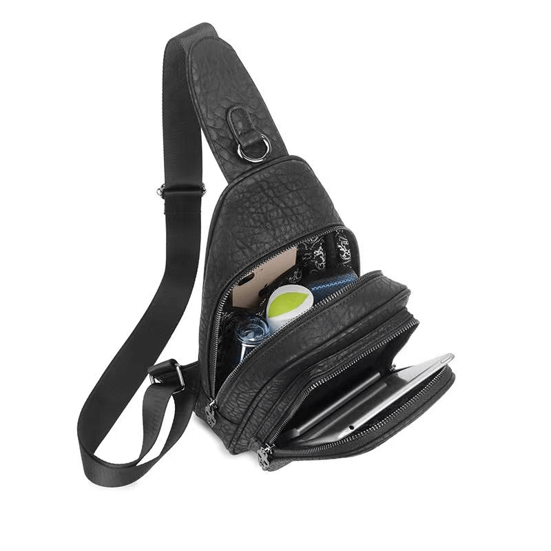 Trend Chest Bag with Pattern of Skull Head / Gothic One Shoulder Bag - HARD'N'HEAVY