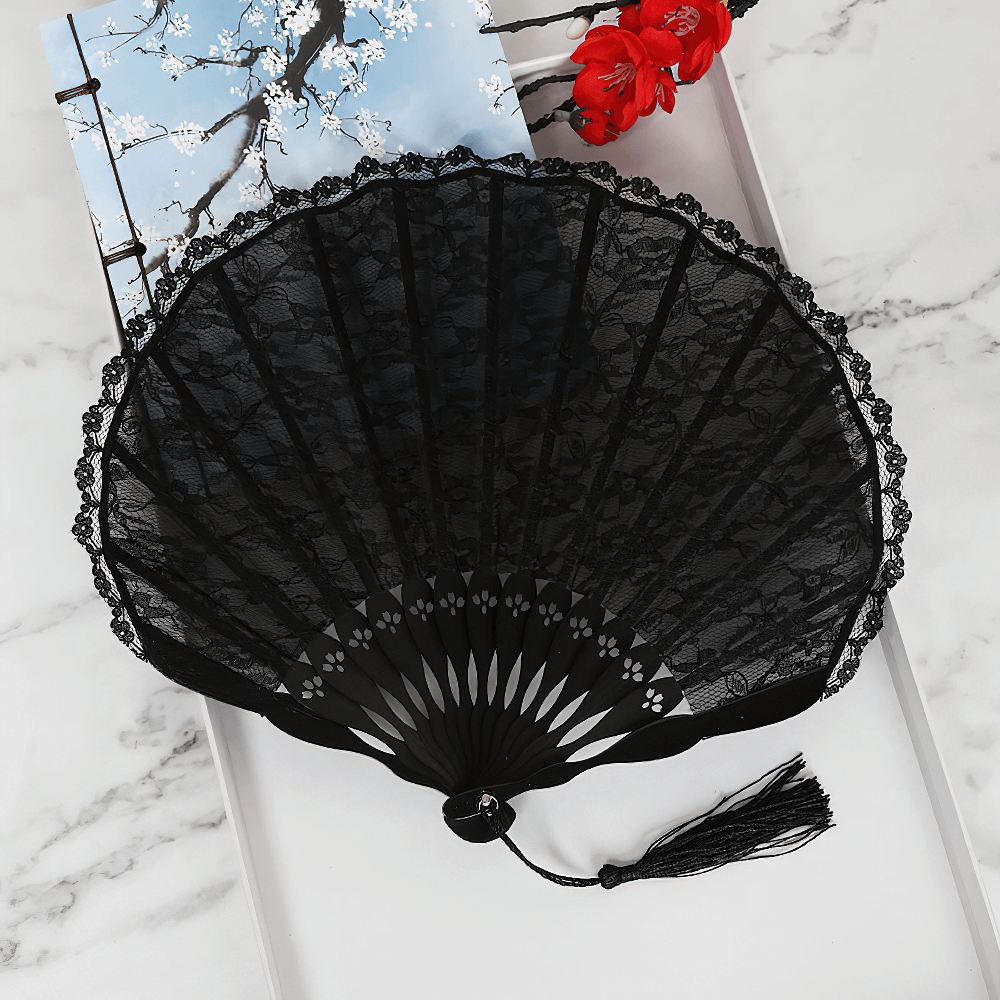 Unveil Your Shadow: Gothic Fan Flair for Alt Style