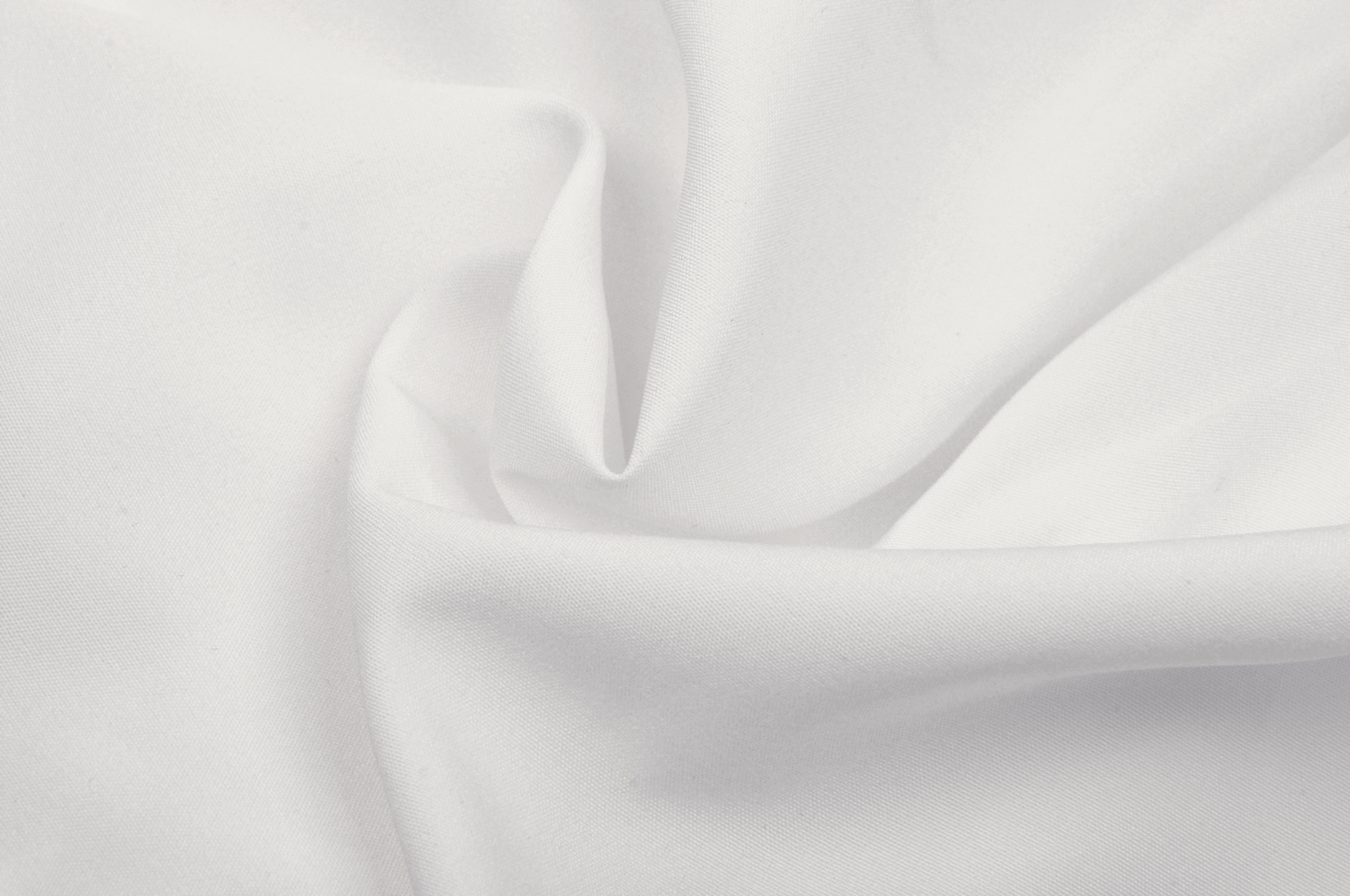 Soft white fabric draped elegantly, perfect for creating delicate lace garments like mini skirts.