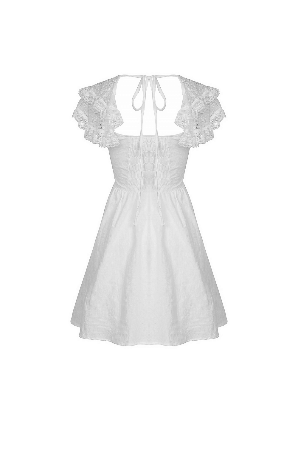 Angelic Women's Mini Dress with Lace and Beading