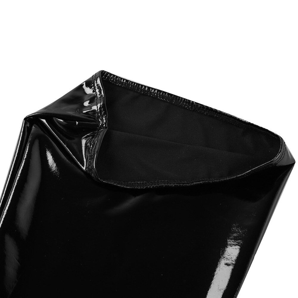 Anti-skid Soft Elasticity Wetlook Patent Leather Stockings / Cosplay High Footed Costume - HARD'N'HEAVY