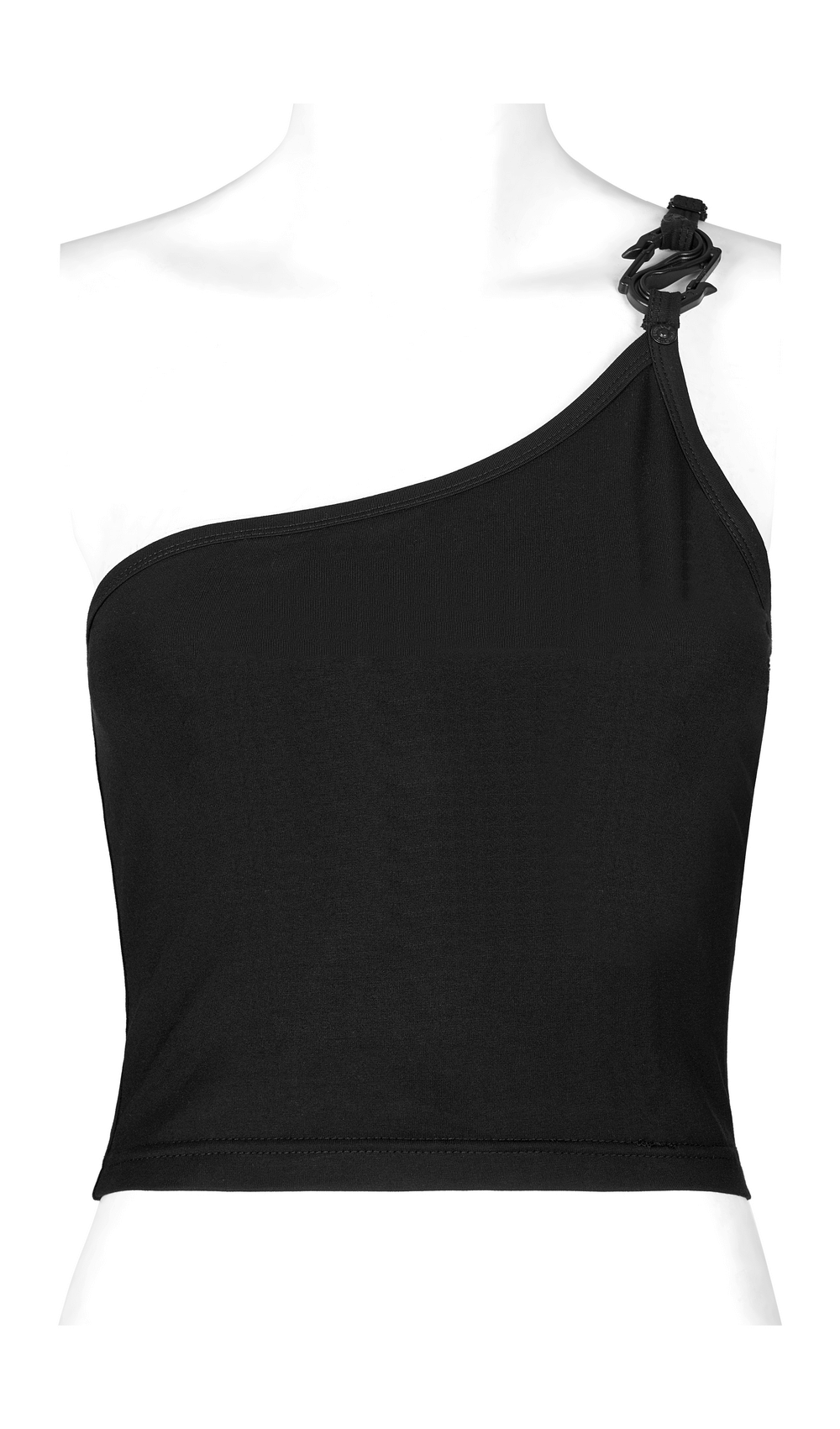 Asymmetric One-Shoulder Top With Buckle for Women - HARD'N'HEAVY