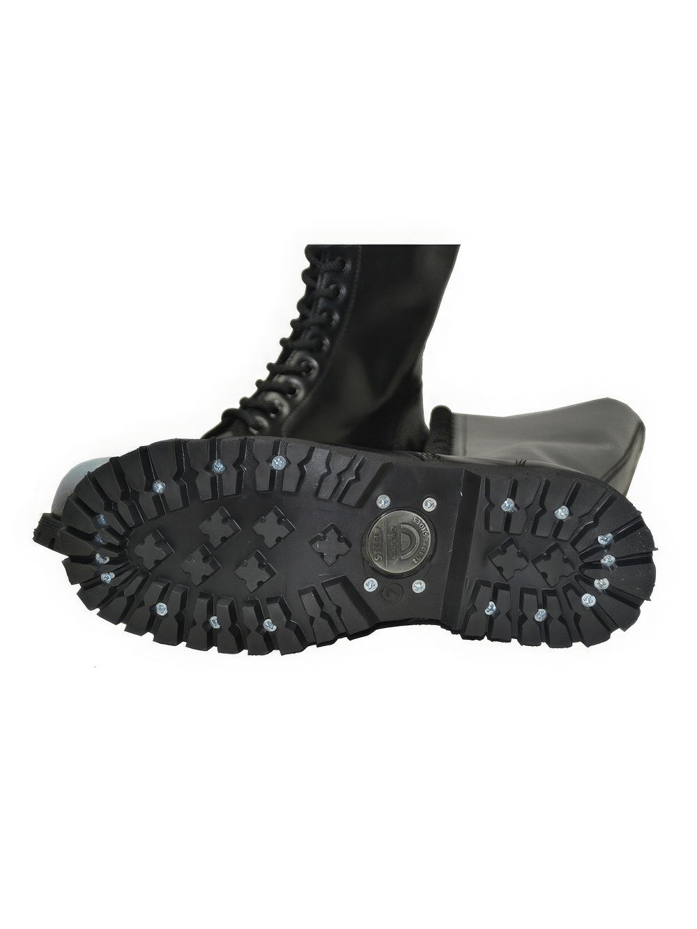 Black 20-Hole Rangers with Steel Toe and Wedge Soles