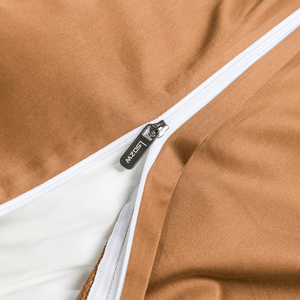 Black and Bronze 1200TC Egyptian Cotton Bedding Set