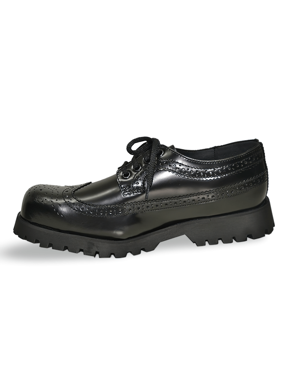 Black Box Leather Rangers Shoes with Steel Toe