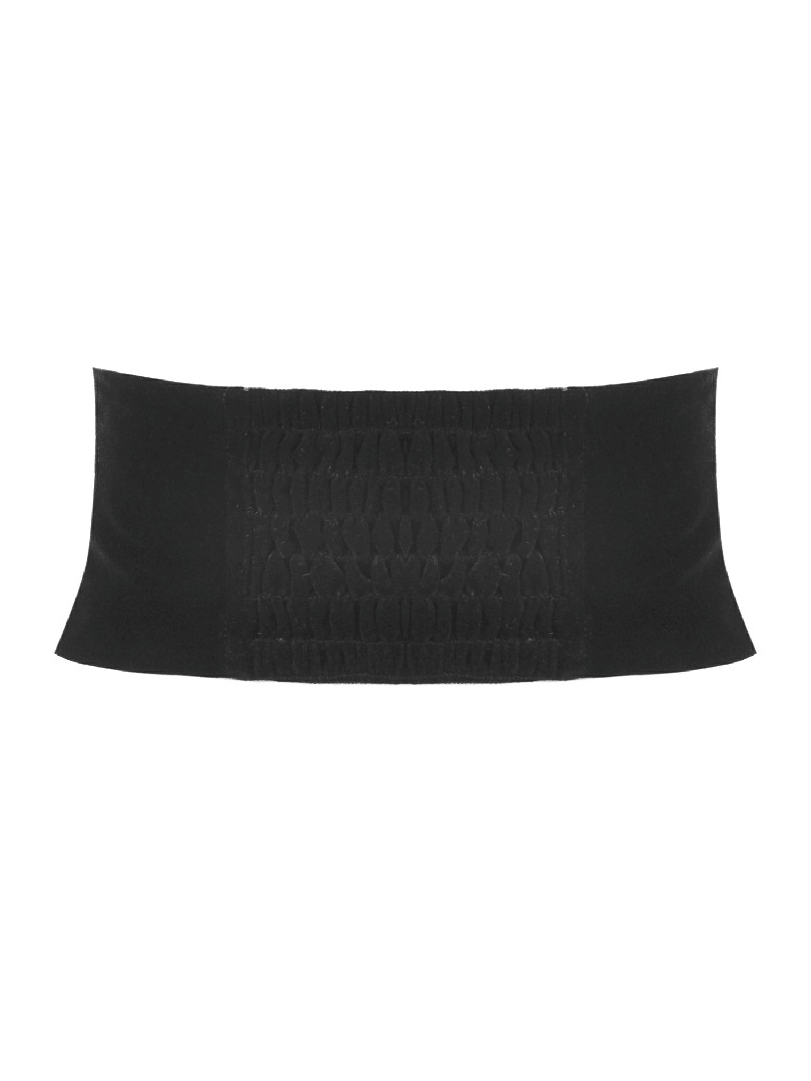 Black Gothic Beaded Lace Waist Cincher Corset Belt