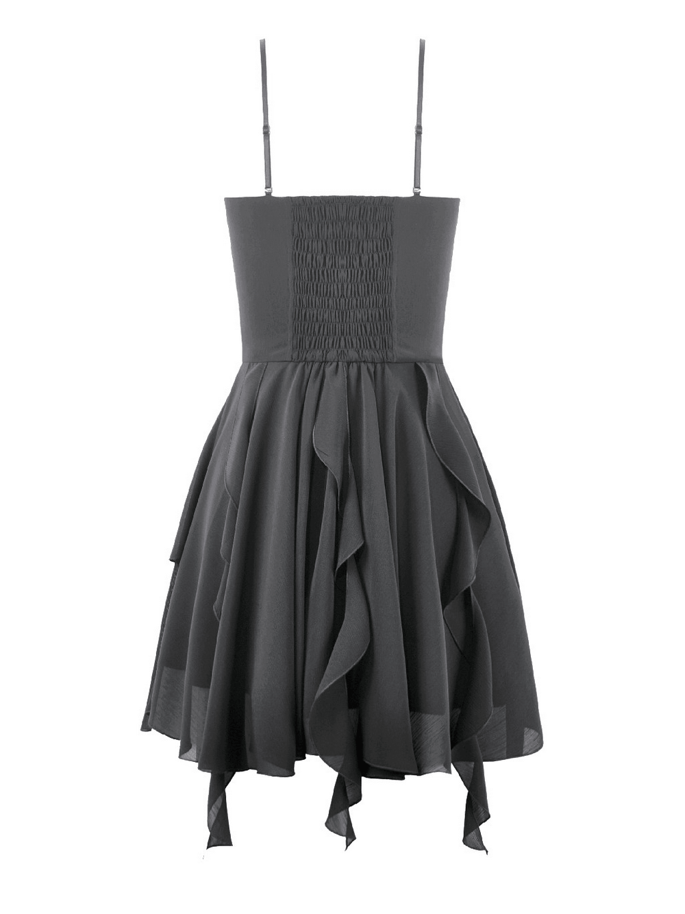Gothic Lolita Spitzenrüschen-Minikleid für Damen