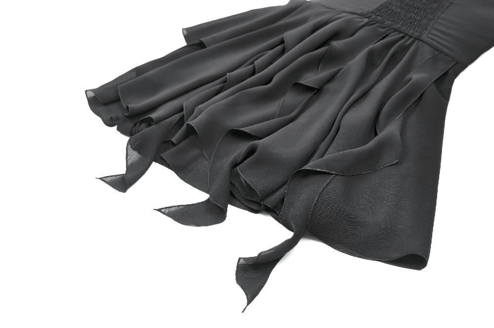 Gothic Lolita Spitzenrüschen-Minikleid für Damen