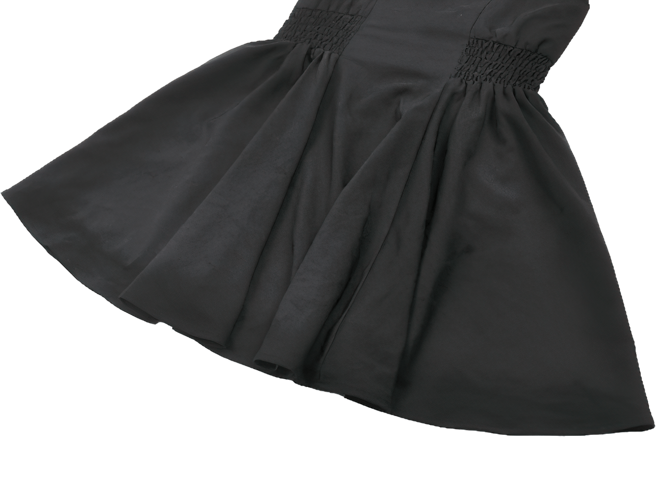Black Gothic Ruffle Front Dress with Buttoned Detailing showcasing ruffle and button design, perfect for alternative fashion.