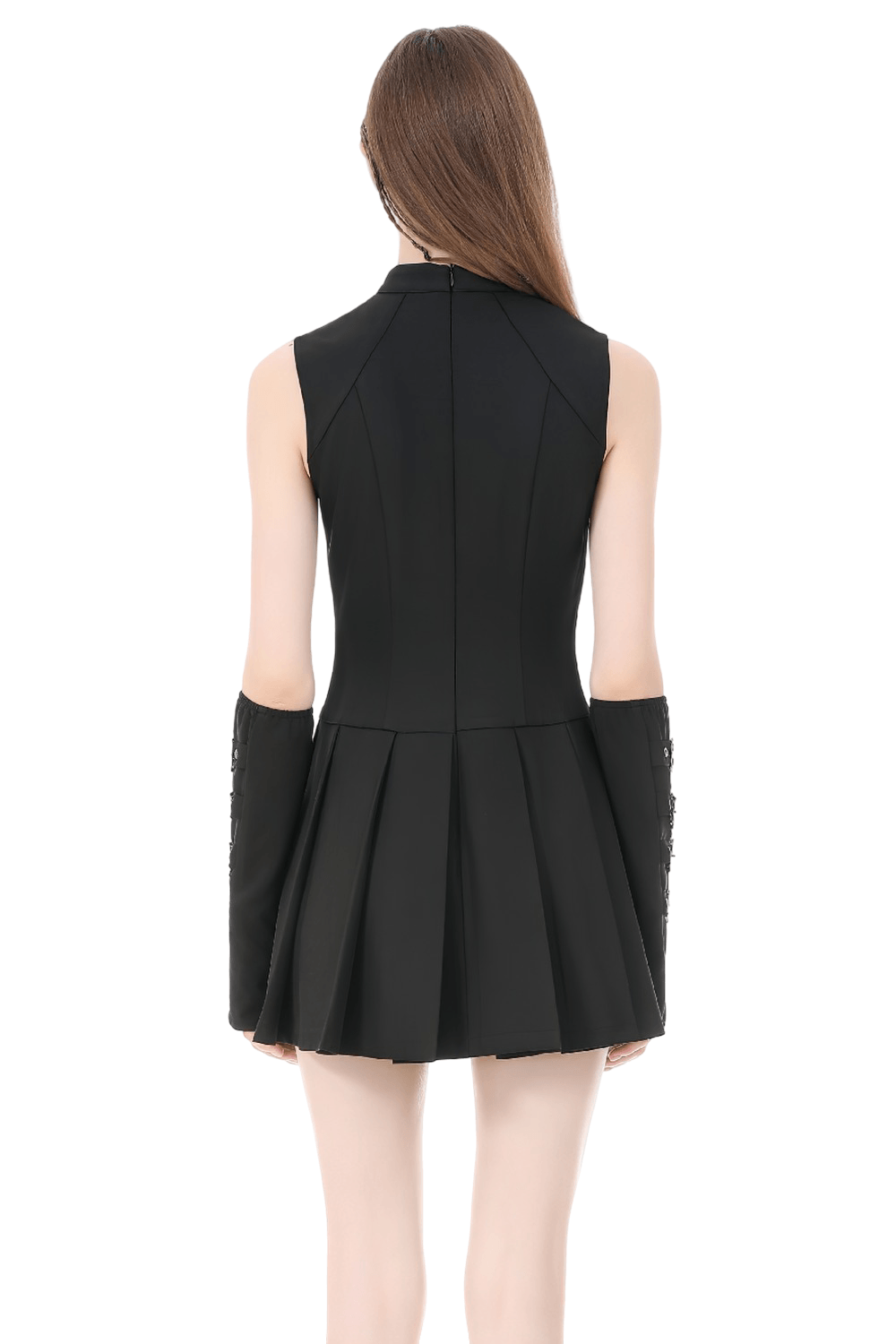 Gothic Lolita Spitzenrüschen-Minikleid für Damen
