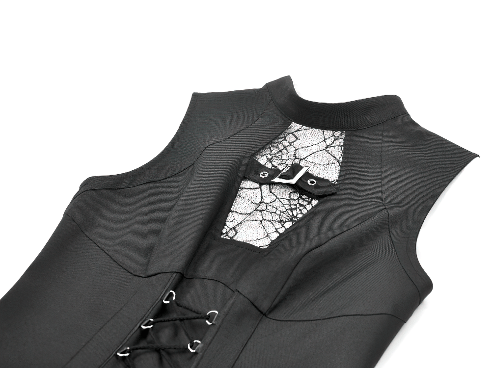 Gothic Lolita Spitzenrüschen-Minikleid für Damen