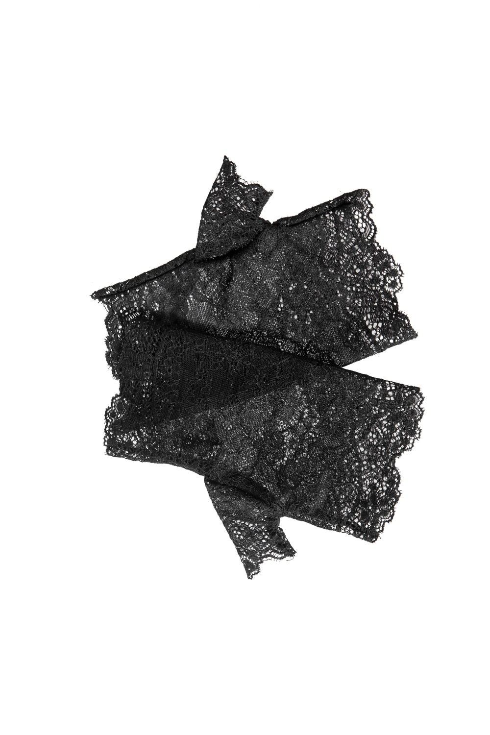 Elegant black lace Victorian-inspired fashion gloves for a sophisticated look.