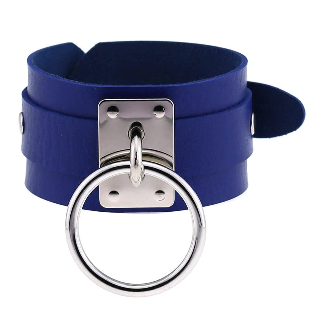 Black Leather Wristband / Bracelet for Women and Men / Rock Style Jewelry - HARD'N'HEAVY