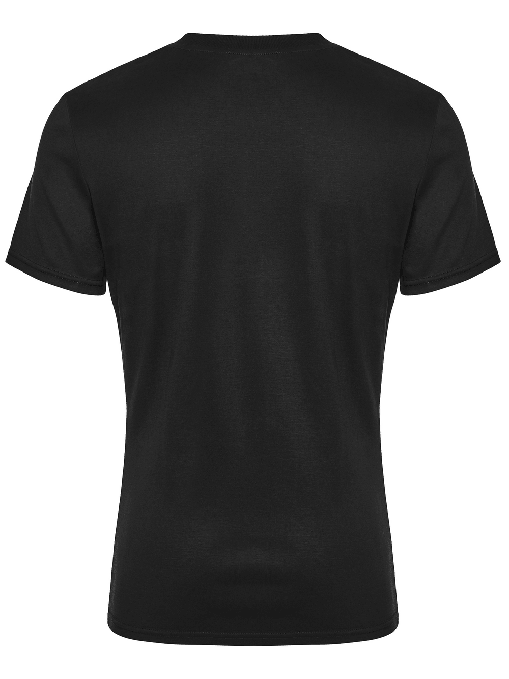 Black Punk Graphic T-Shirt With Buckled Mesh Side