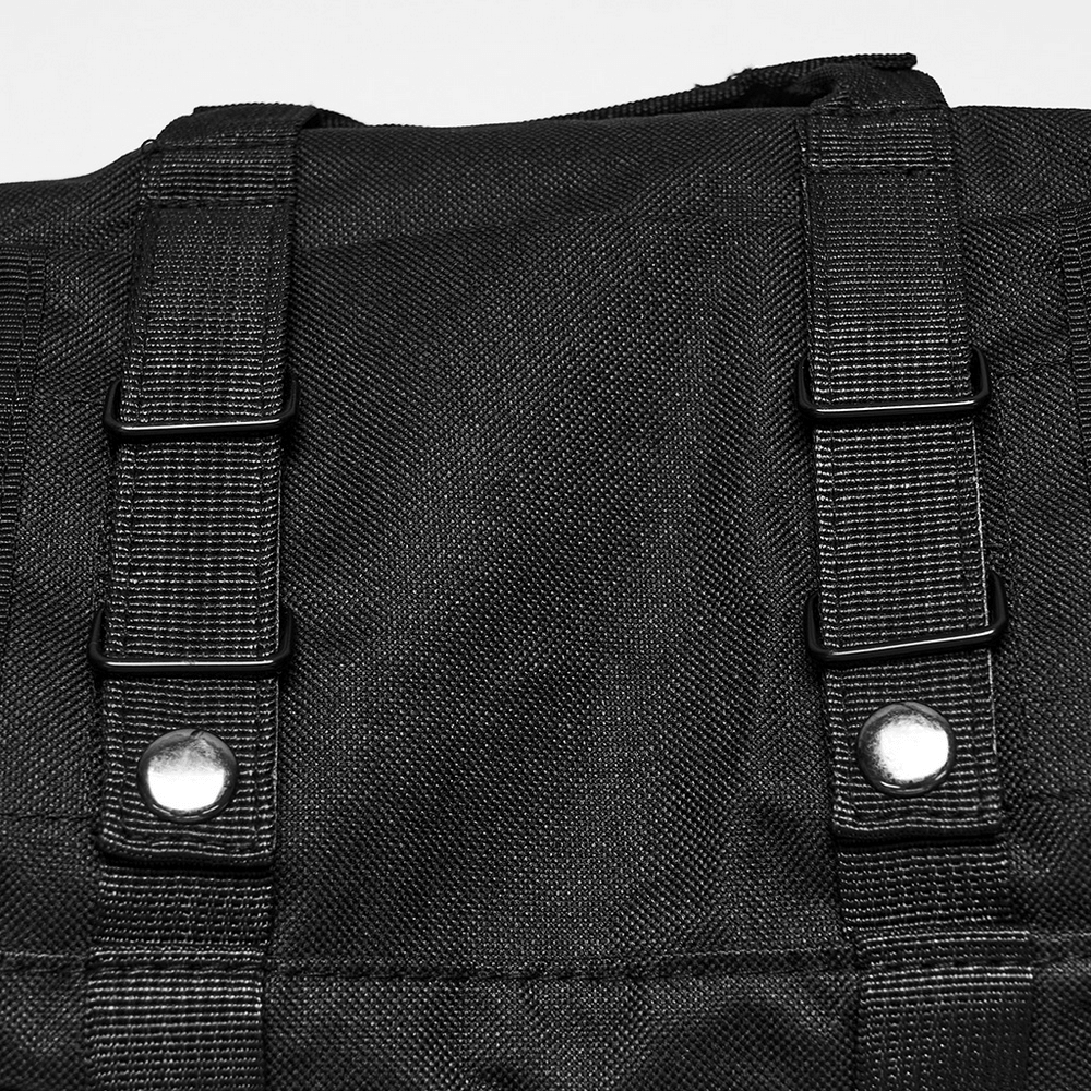 Schwarze Punk-Taktische Gürteltasche mit mehreren Taschen