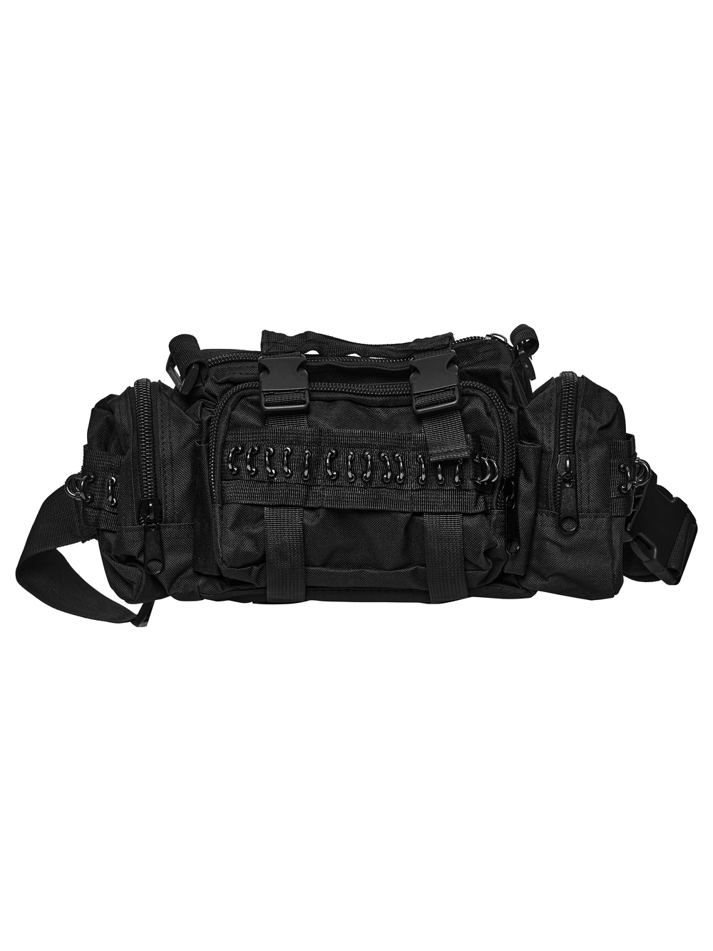 Schwarze Punk-Taktische Gürteltasche mit mehreren Taschen