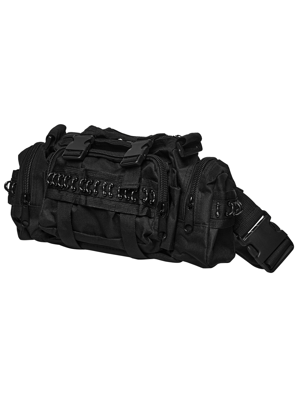 Schwarze Punk-Taktische Gürteltasche mit mehreren Taschen