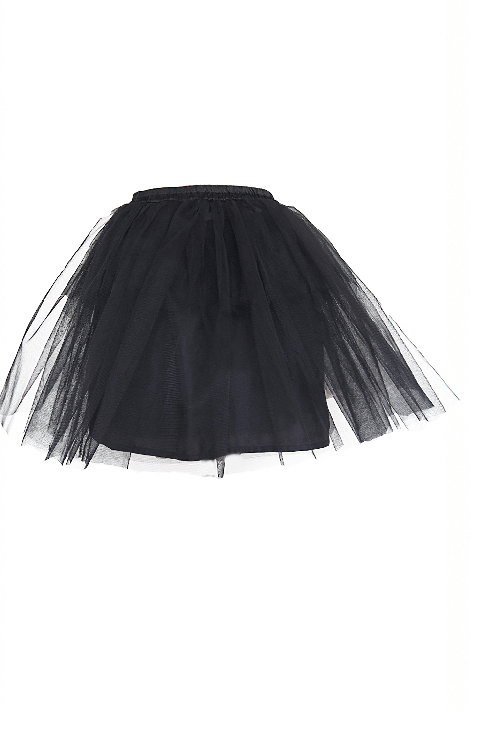 Black layered tulle skirt perfect for punk and Lolita fashion styles.