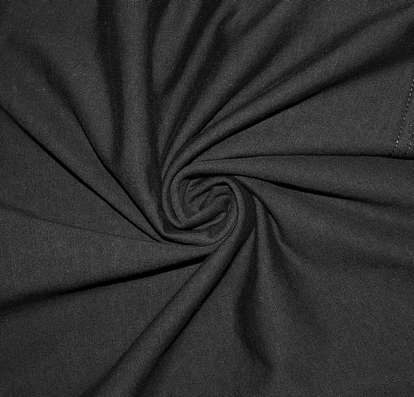 Close-up of black fabric swirling, ideal for gothic punk short dresses for a stylish and trendy look.