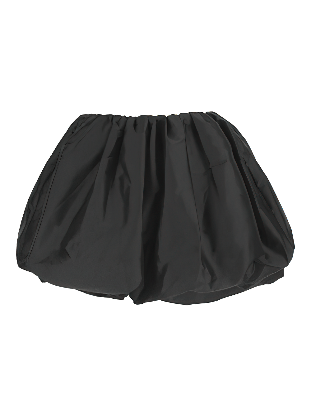 Bobbijo Black Bubble Mini Skirt for Gothic and Party Style showcasing its voluminous black bubble design.